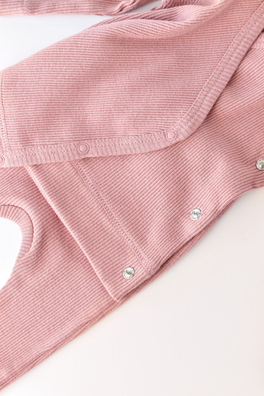 Set 4 piese: bluza, pantaloni, caciulita si manusi din bumbac organic si modal - , BabyCosy